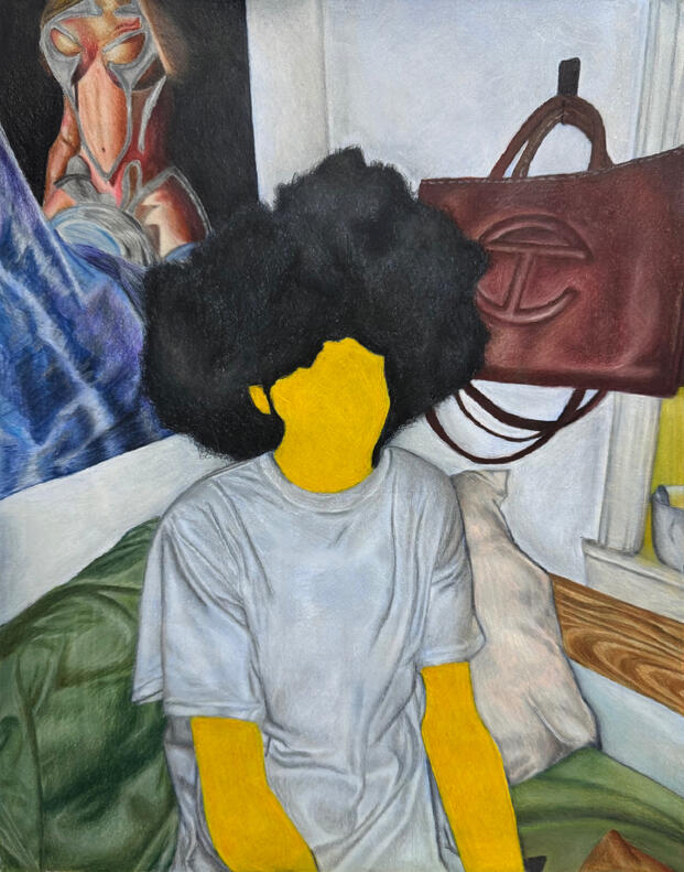 HAPPY BIRTHDAY | Acrylic and polychromos on mixed-media paper | 11x14"