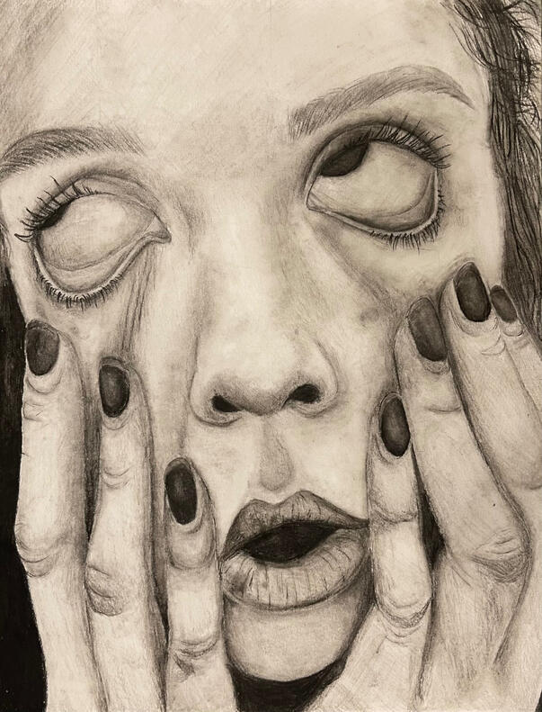 Untitled | Charcoal on mixed-media paper | 11x14"